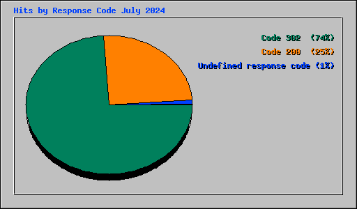 Hits by Response Code July 2024