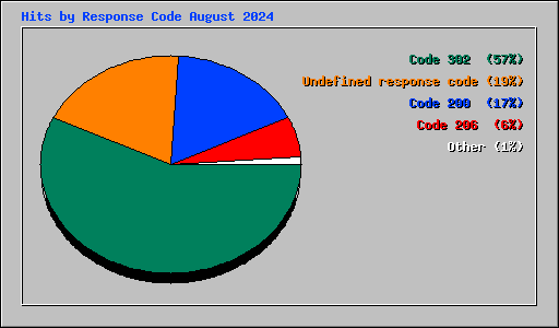 Hits by Response Code August 2024