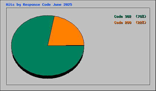 Hits by Response Code June 2025